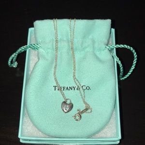 Tiffany & Co. heart lock necklace sterling silver